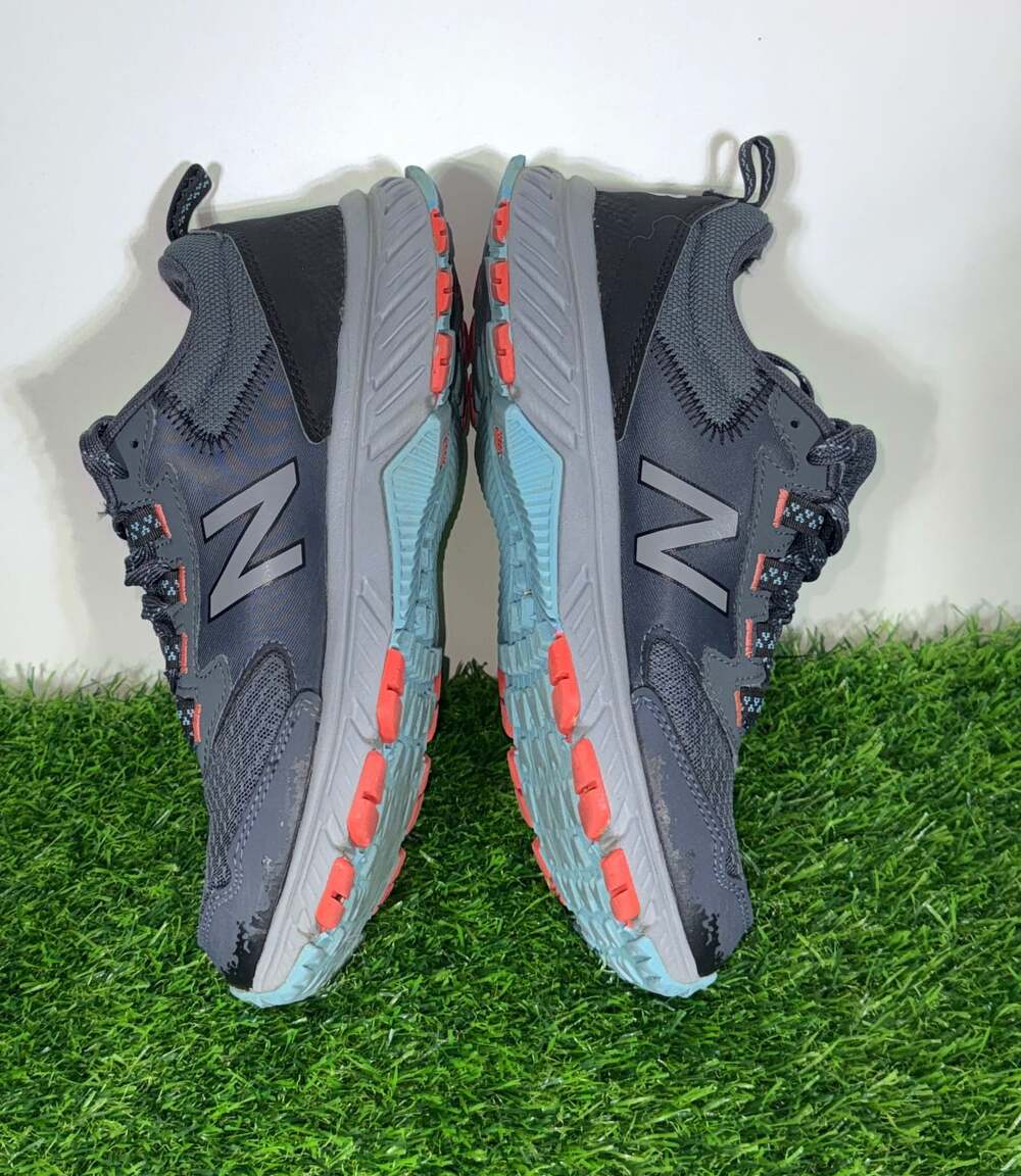 New Balance Women's Gray with Coral Accent Trail Sneakers - Picture 3 of 7